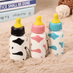 Squishy Milk Nursing Bottle Toy Cute Kawaii Phone Bag Strap Pendant 10X4Cm