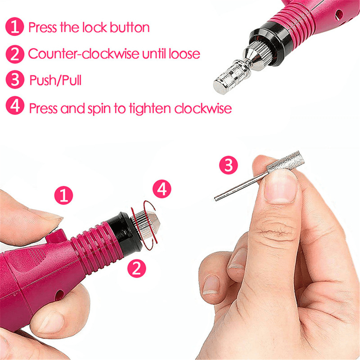 Dual Light Source UV Nail Lamp LED Light Therapy Machine Polishing Pen Set