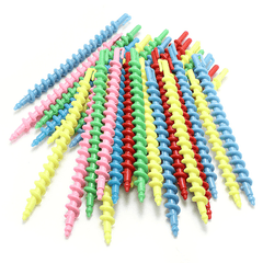 75Pcs Plastic Hairdressing Spiral Hair Perm Rod Hair Styling Tools Salon Barber DIY