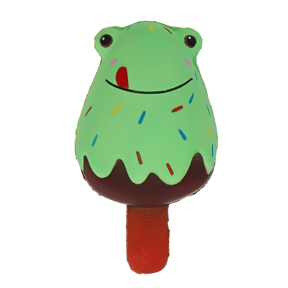 Sanqi Elan Frog Popsicle Ice-Lolly Squishy 12*6CM Licensed Slow Rising Soft Toy with Packaging