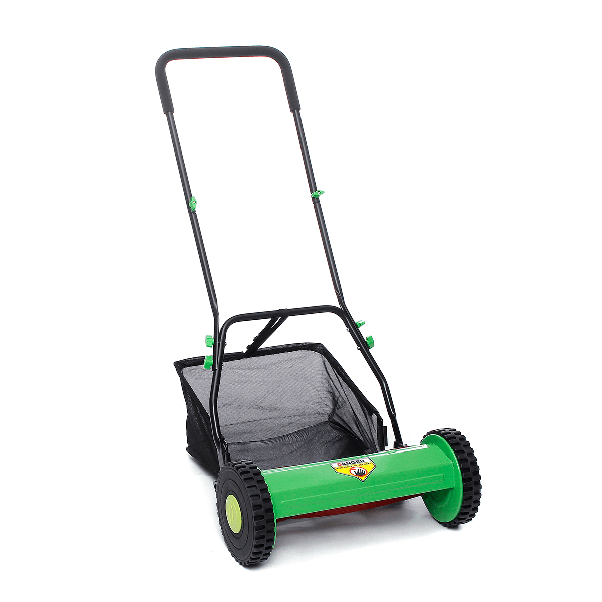 25L Compact Hand Push Lawn Mower Courtyard Home Reel Mower No Power Lawnmower