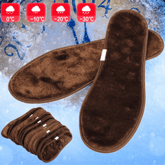 1 Pair Unisex Bamboo-Carbon Deodorant Insoles Pads Inner Soles Winter Warmer