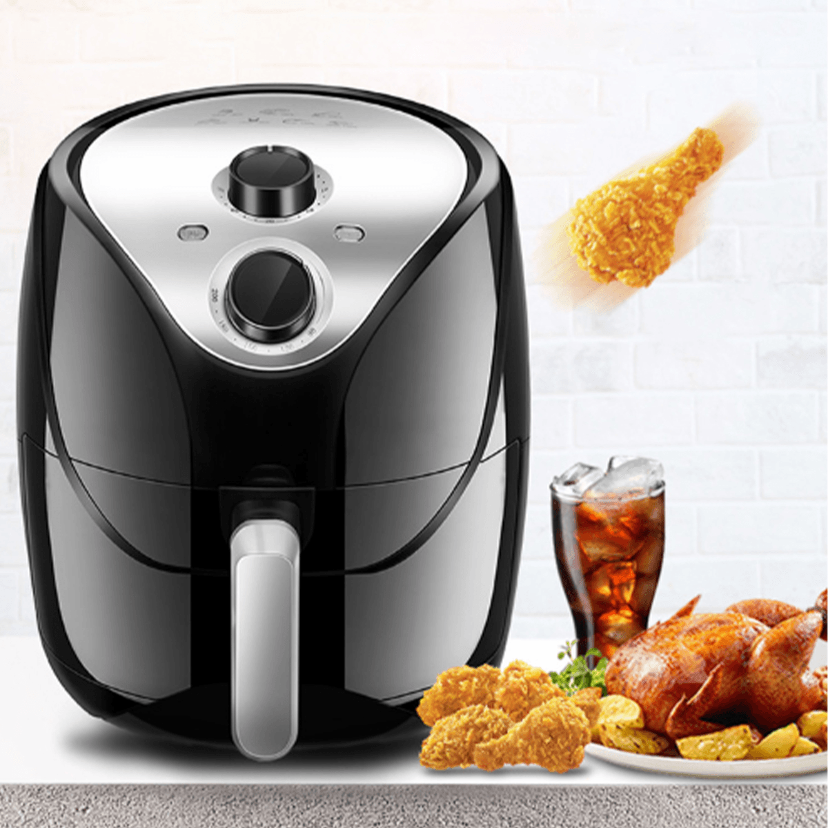 1500W 5.5L 220V Electric Deep Air Fryer Digital LED Touch Screen Timer Temperature Control Power Air Fryer Eletric