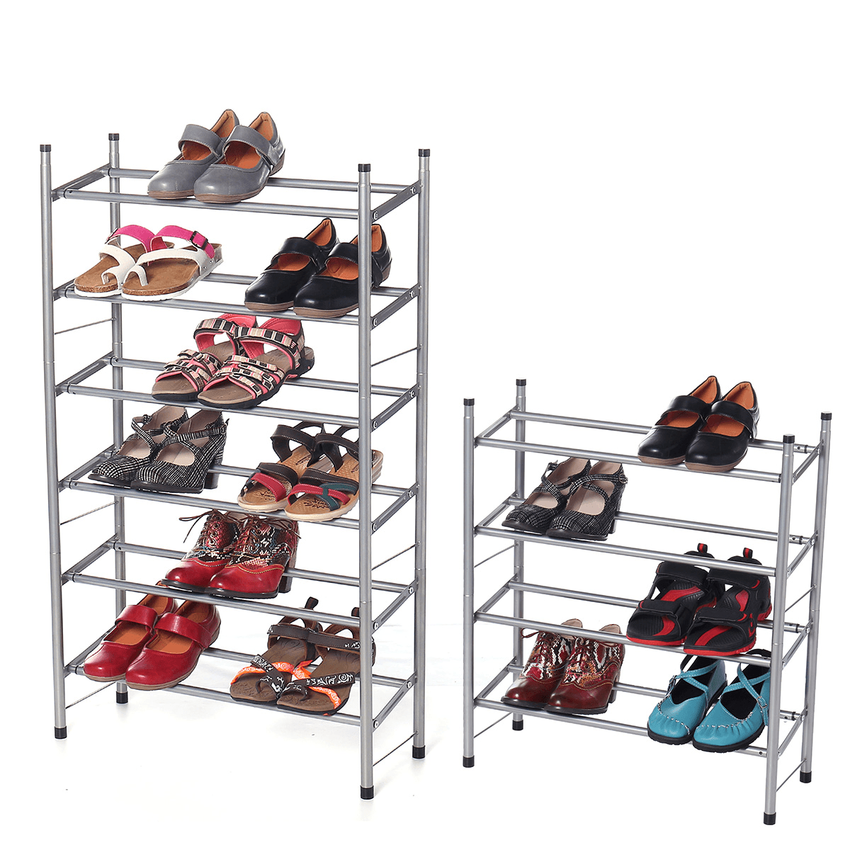 4/6 Tiers Shoe Racks Shelf Space Saving Storage Organiser Holder Stand Adjustable