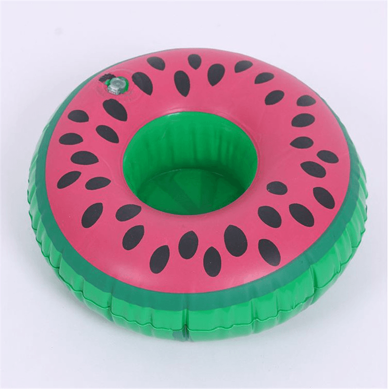 Fruit Floating Inflatable Drink Can Holder Swimming Pot Party Funny Toy