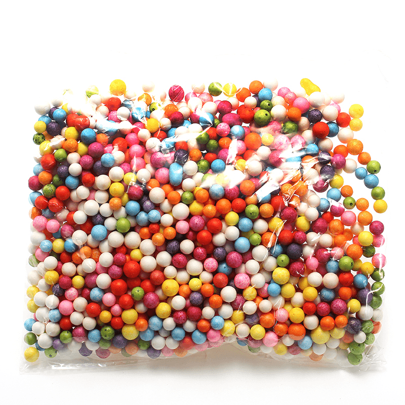 2000PCS 7-9Mm DIY Slime Foam Balls Decor Accessories Styropor Bead Balls