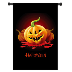 30X45Cm Halloween Polyester Demon Pumpkin Flag Garden Holiday Decoration