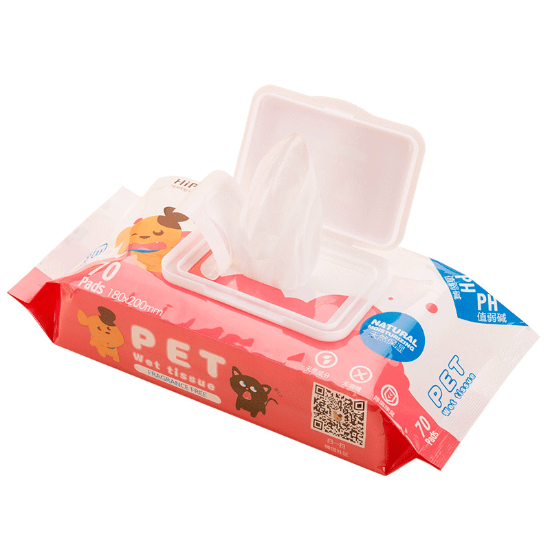 70 Pieces Pet Special Wipes Cats and Dogs Wipes Clean Pet Wipes Summer Puppy Supplies