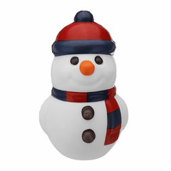 Cooland Weihnachts-Schneemann-Squishy, ​​14,4 x 9,2 x 8,1 cm, weich, langsam aufsteigend, mit Verpackung, Sammlung, Geschenkspielzeug