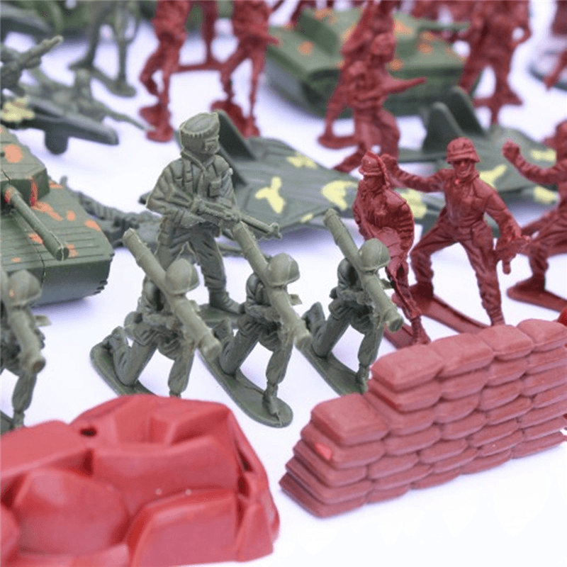 170 PCS Soldier Scene Model Set Toys for Kids Children Gift