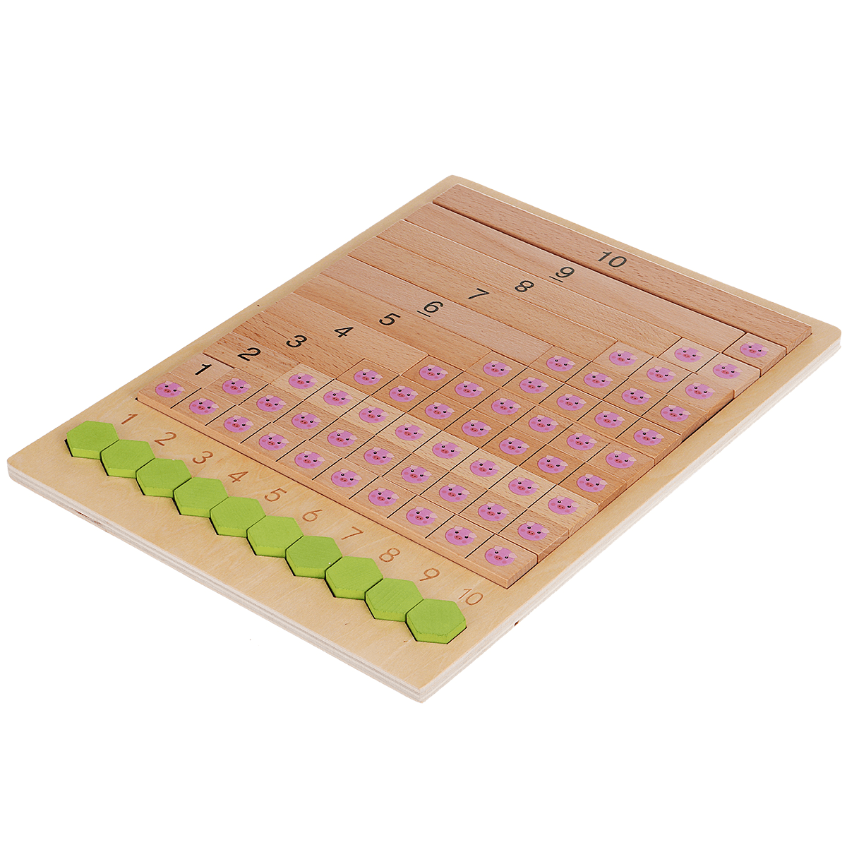 Kinder Holz Zählen Montessori Spielzeug Zahlen Match Bildung Unterricht Mathe Spielzeug