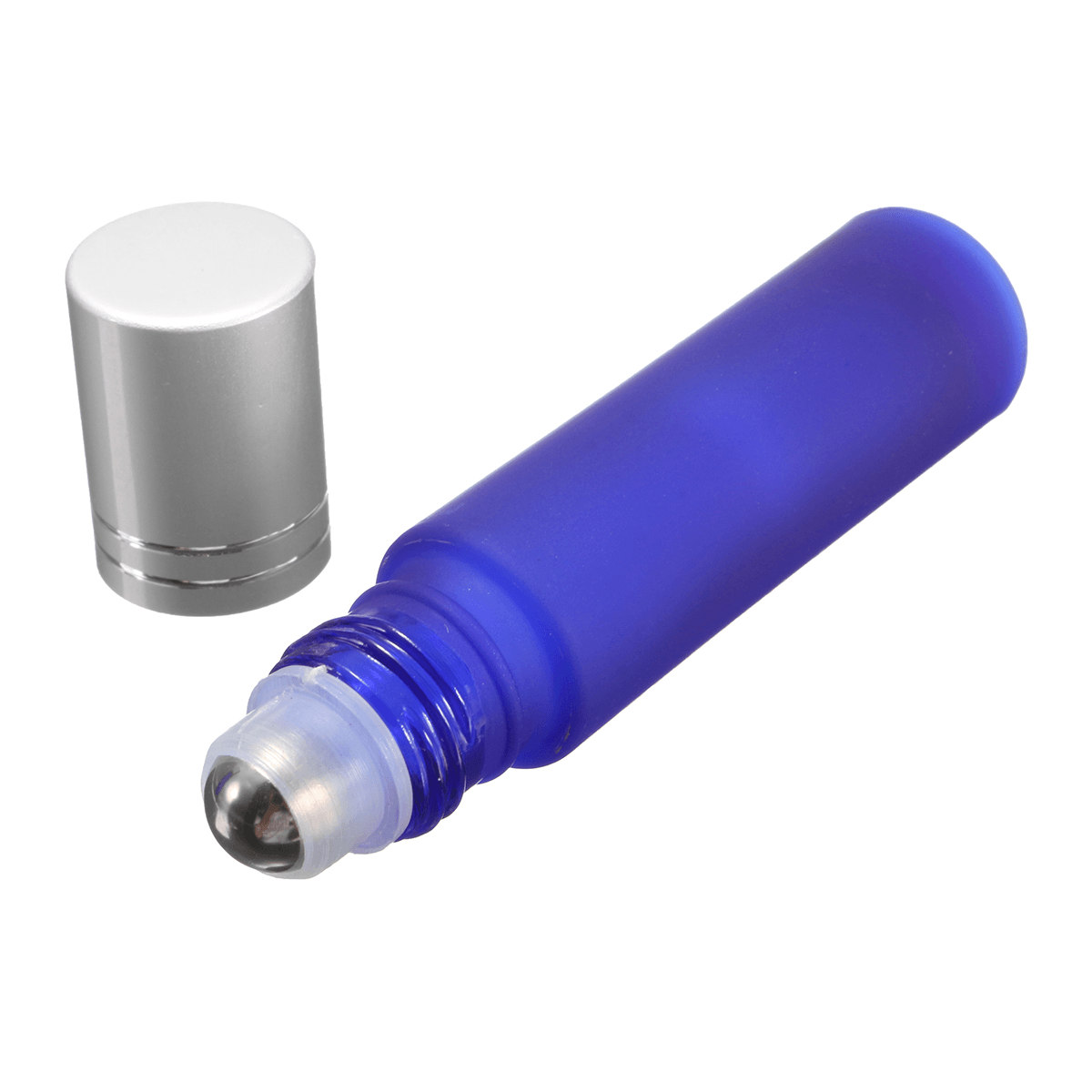 5PCS 10Ml 1/3Oz Cobalt BLUE ROLL on GLASS BOTTLE ESSENTIAL OIL Roller Ball