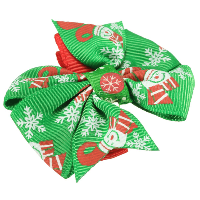 Lovely Girls Baby Horquillas de Navidad Bowknot Pinzas para el cabello Accesorios de Navidad 6 Patrones diferentes