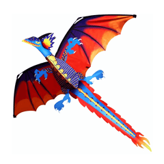 55 Inches Cute Classical Dragon Kite 140Cm X 120Cm Single Line Kite with Tail