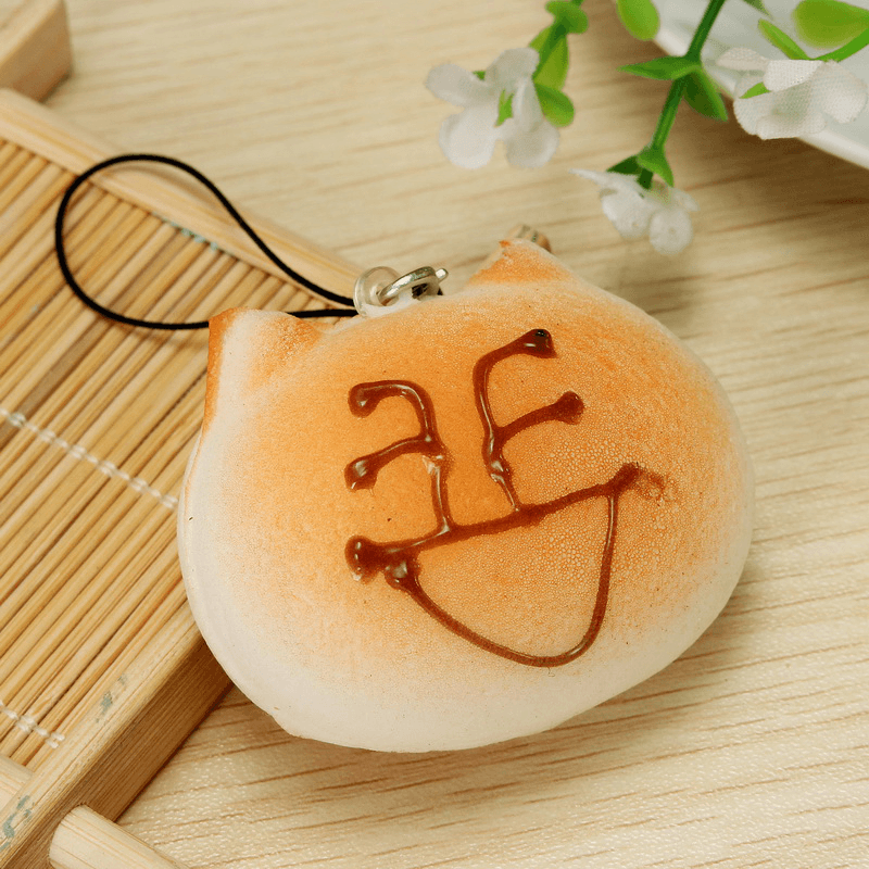 10PCS Squishy Jumbo Large Mini Random Bun Toast Cake Biscuit Collection Phone Straps Gift Decor Toy