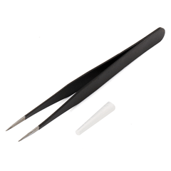 2Pcs Ingrown Hair Tweezers Eyebrow Removal Blackhead Picking Tool Nail Rhinestones Nipper