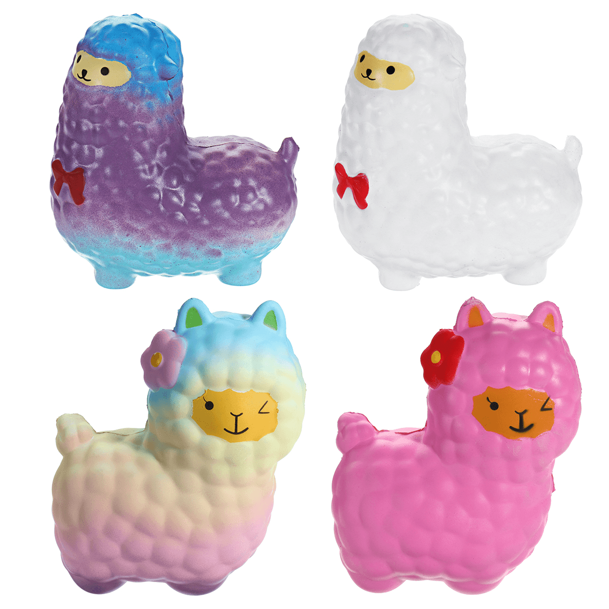 16CM Jumbo Squishy Niedliche Alpaka-Galaxie Super langsam aufsteigendes, duftendes, lustiges Tierspielzeug