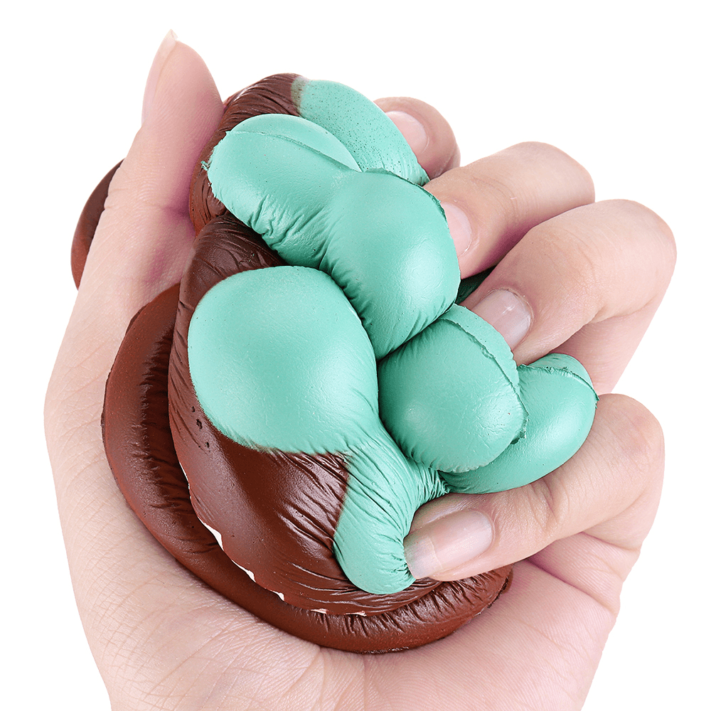 Squishy Plant Chocolate Cream Cake 9CM Langsam steigendes Rebound-Spielzeug mit Verpackung als Geschenkdekoration