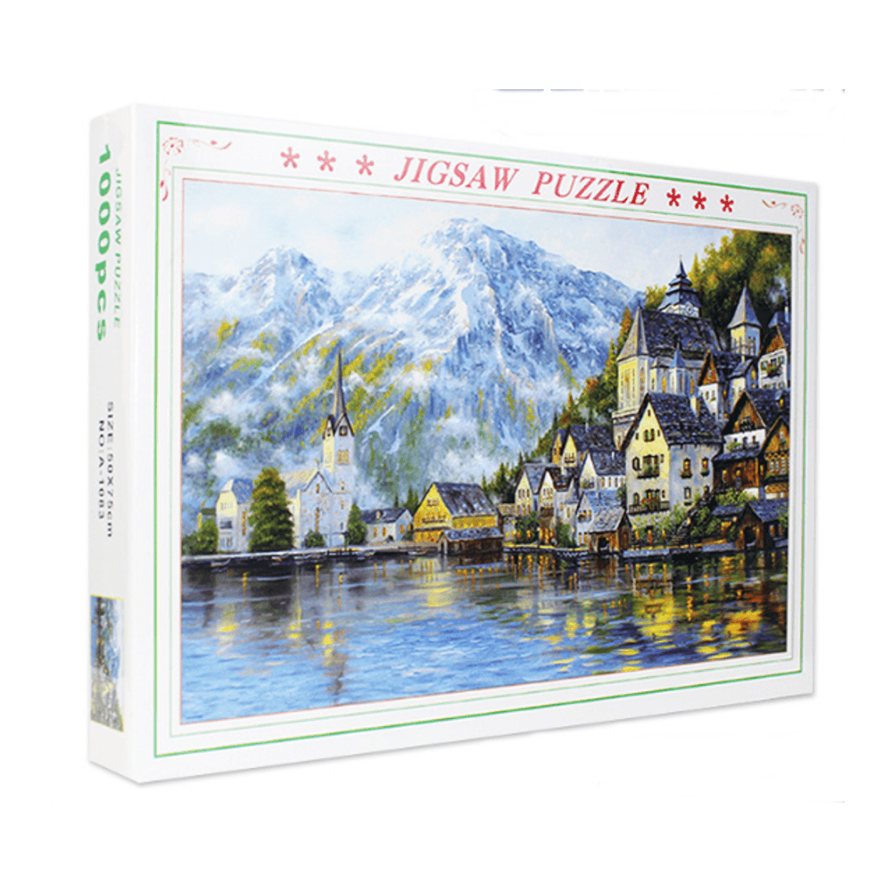 1000 Teile Papierpuzzle Landschaftsarchitektur Serie Kinder Erwachsene Bildung Freizeit Puzzle Spielzeug