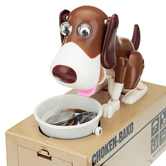 Creative Cute Robotic Dog Model Piggy Coin Bank Money save Pot Box