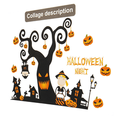 Halloween Festival Sticker Design Mural Home Wall Decal Decoration