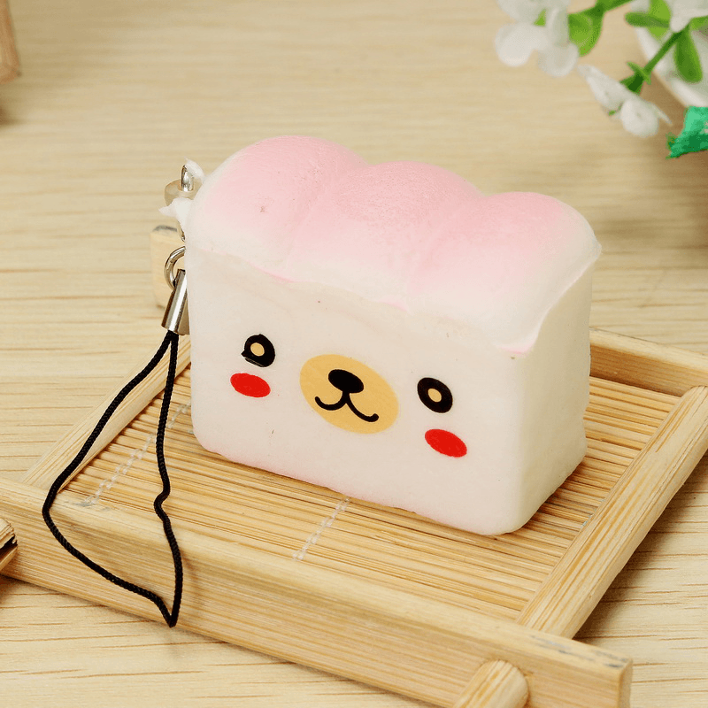 10PCS Squishy Jumbo Large Mini Random Bun Toast Cake Biscuit Collection Phone Straps Gift Decor Toy