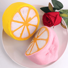 Sanqi Elan Squishy Jumbo Lemon 11Cm Slow Rising Original Packaging Fruit Collection Decor Gift Toy