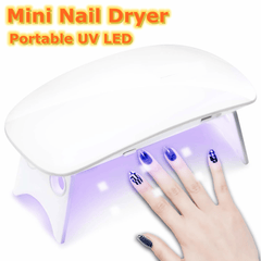 Nail Dryer LED UV Lamp Micro USB Gel Varnish Curing Machine Nail Art Tools 6 LEDS Nail Lamps for Home111