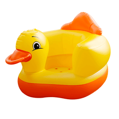 Cartoon Cute Yellow Duck Inflatable Toys Portable Sofa Multi-Functional Bathroom Sofa Chair for Kids Gift