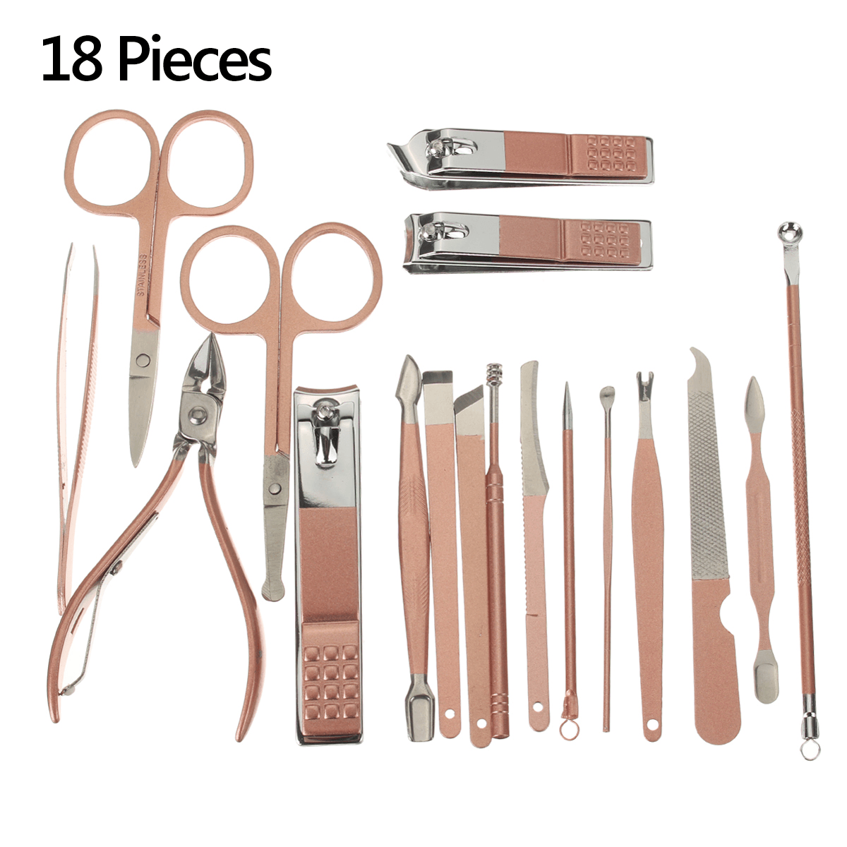 7/10/12/16 / 18Pcs Nail Clipper Set Multi-Piece Set Stainless Steel Accessories Nail Clippers Pedicure Beauty Manicure Tool