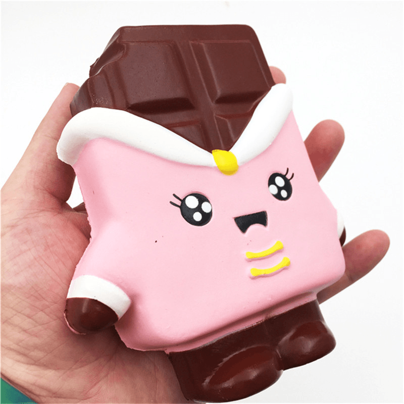 Squishyfun Chocolate Squishy 13Cm Levantamiento Lento con Empaquetado Colección Regalo Decoración Juguete Suave