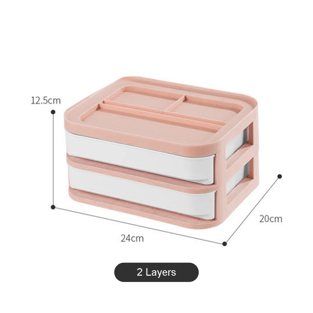 1/2/3 /4/5 Layer Cosmetic Makeup Organiser Holder Tidy Storage Jewelry Card Box Shelf Cabinet Drawer