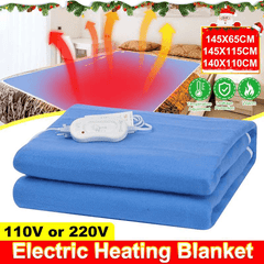 Baizheng 110V 60W 115/65CM Electric Blanket Automatic Overheat Protection Function with Adjustable Temperature Regulator for Bedroom Sets