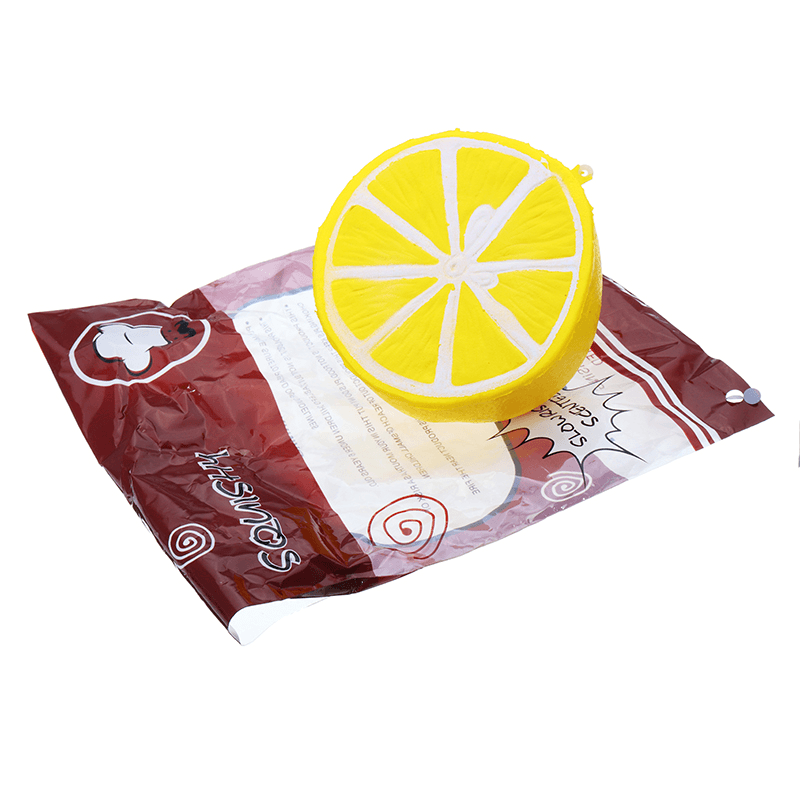 Squishy Half Lemon Soft Toy 10Cm Slow Rising with Original Packaging Birthday Festival Gift