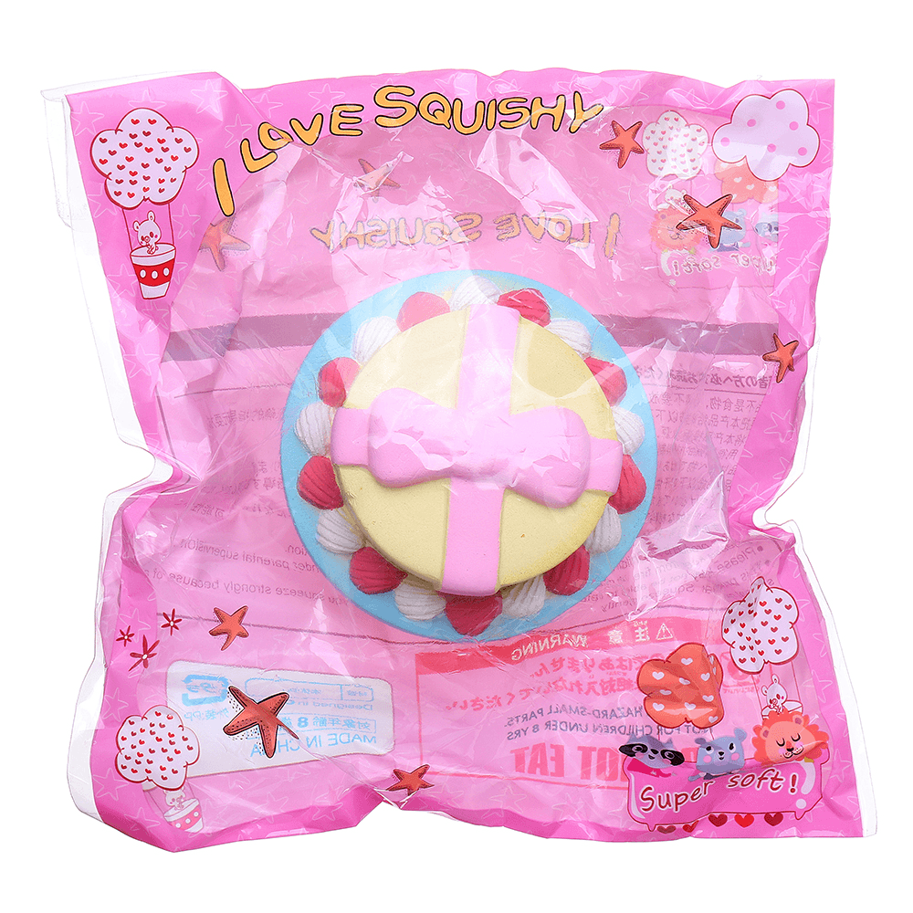 Bow-Knot Double Cake Squishy 9CM Jumbo with Packaging Collection Gift