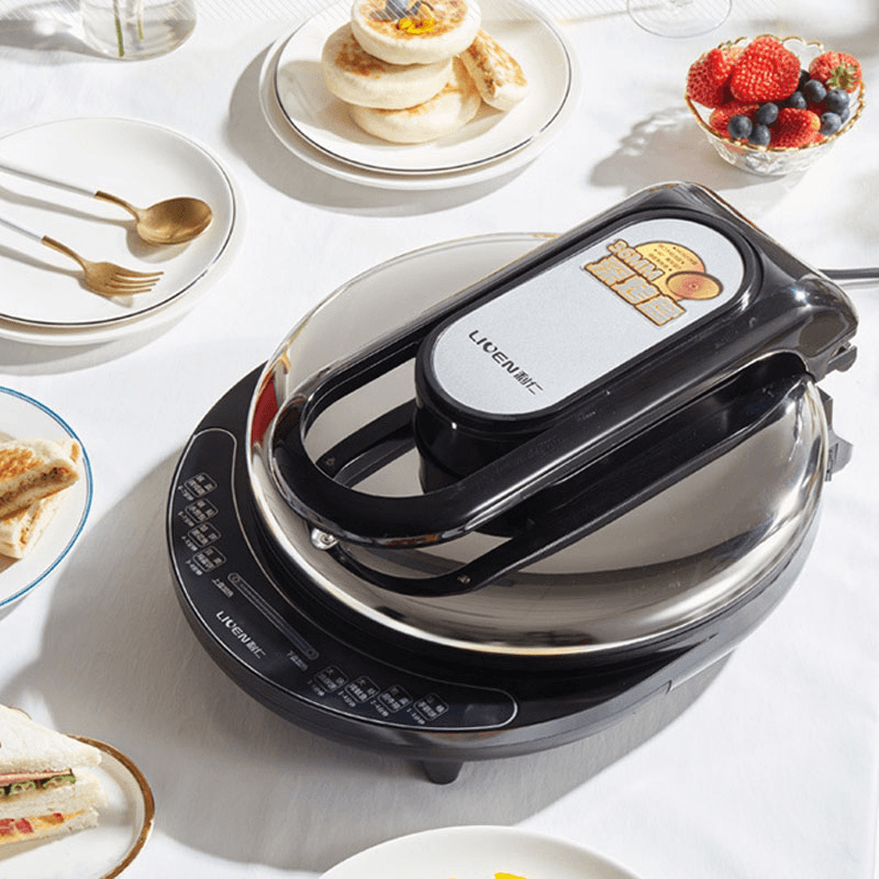 LIVEN LR-J8345 Electric Baking Pan 1600W Crepe Maker Non-Stick Coating Toaster Mechanical Control Frying Machine from Ecological Chain