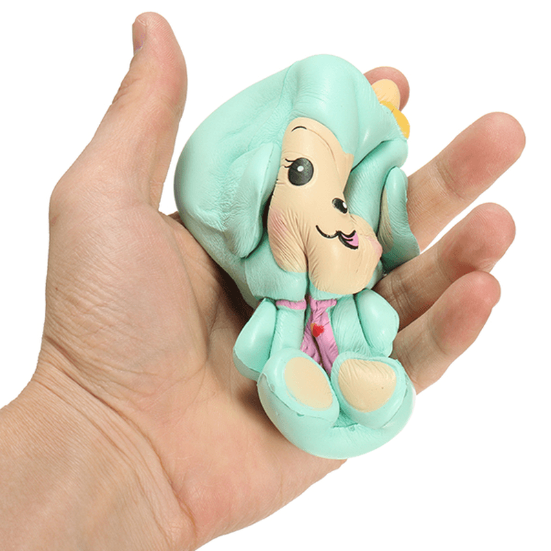 Woow Squishy Monkey Slow Rising 12Cm with Original Packaging Blue and Pink