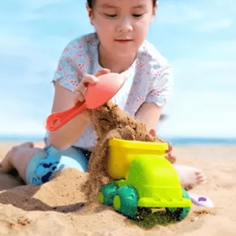 BESTKIDS 16Pcs/Set Creative Children Kids Beach Play Toys Truck Sand Dredging Funny Gift