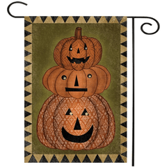 30X45Cm Halloween Pumpkin Polyester Welcome Flag Garden Holiday Decoration