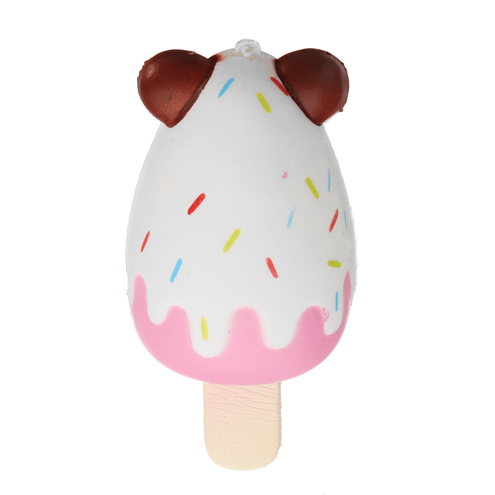 Sanqi Elan Bear Popsicle Ice-Lolly Squishy 12*5.5CM Licensed Slow Rising Soft Toy with Packaging