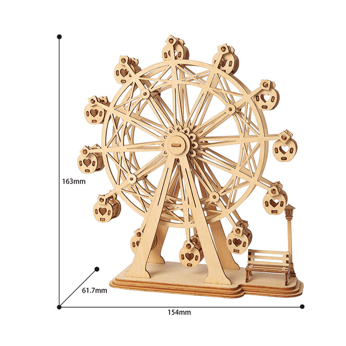 DIY 3D Holz natürliche Puzzle Spiel Montage beliebte Spielzeuge Geschenk Puzzle Spielzeug für Kinder