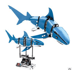 S Innovate 7006A-D Robot Shark Swim Fish Gear Power Toy Blocks Toys 342Pcs Kid Movable Gift