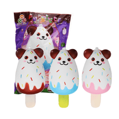 Sanqi Elan Bear Popsicle Ice-Lolly Squishy 12*5.5CM Licensed Slow Rising Soft Toy with Packaging