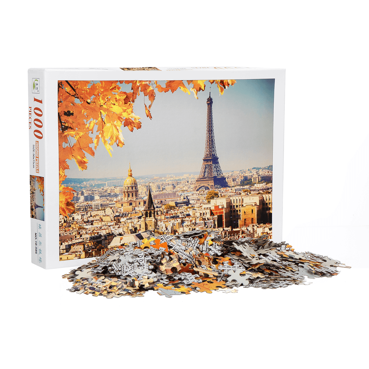 1000 Pieces Eiffel Tower Jigsaw Puzzle Toy DIY Assembly Paper Puzzle Building Landscape Toy