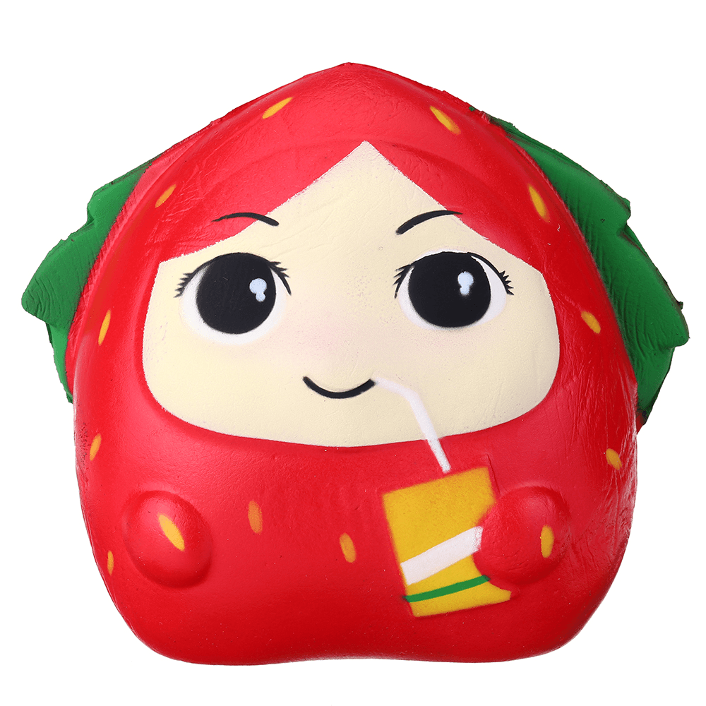 Squishy Strawberry Girl 13CM Slow Rising Rebound Toys with Packaging Gift Decor