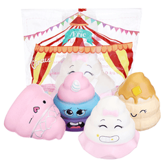 Purami Squishy Sweet Expressions Poo Jumbo 8CM Slow Rising Soft Toys with Packaging Gift Decor