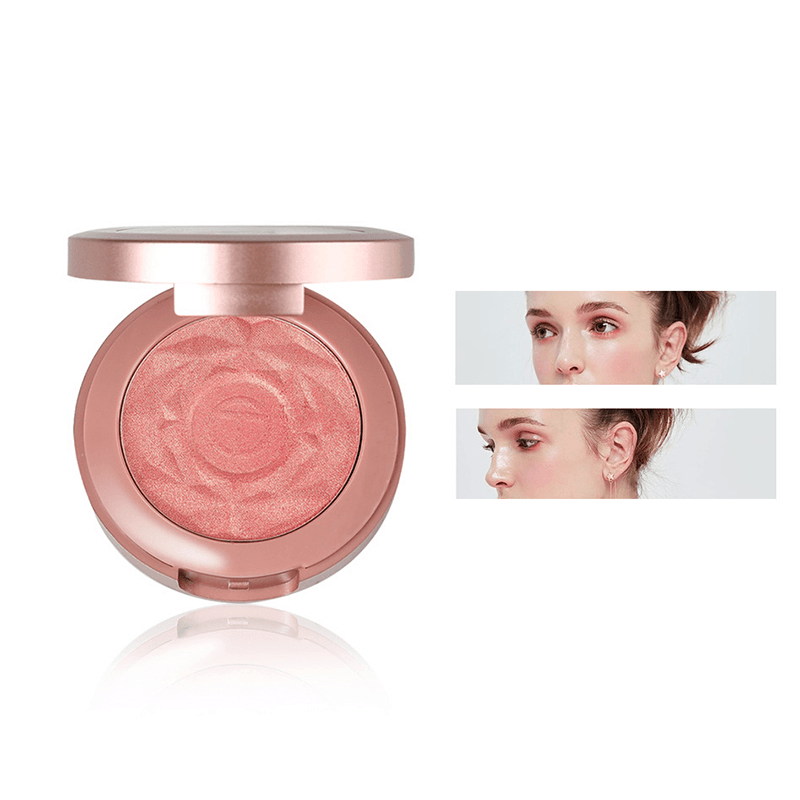 6 Colors Rose Makeup Face Blush Brighten Face Fine Powder Peach Blush Long-Lasting