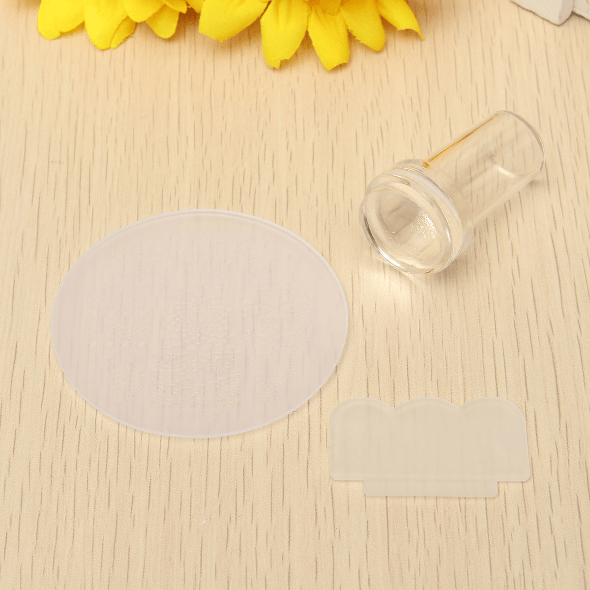 3Pcs DIY Nail Art Stamp Stencil Stamper Set Scraper Design Stamping Template Image Printer Plate Kit