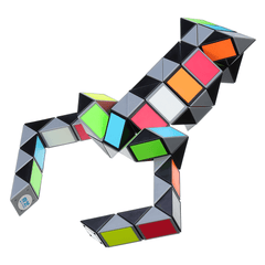 3D Colorful Magic Cube 72 Segments Speed Twist Snake Magic Cube Puzzle Sticker Educational Toys