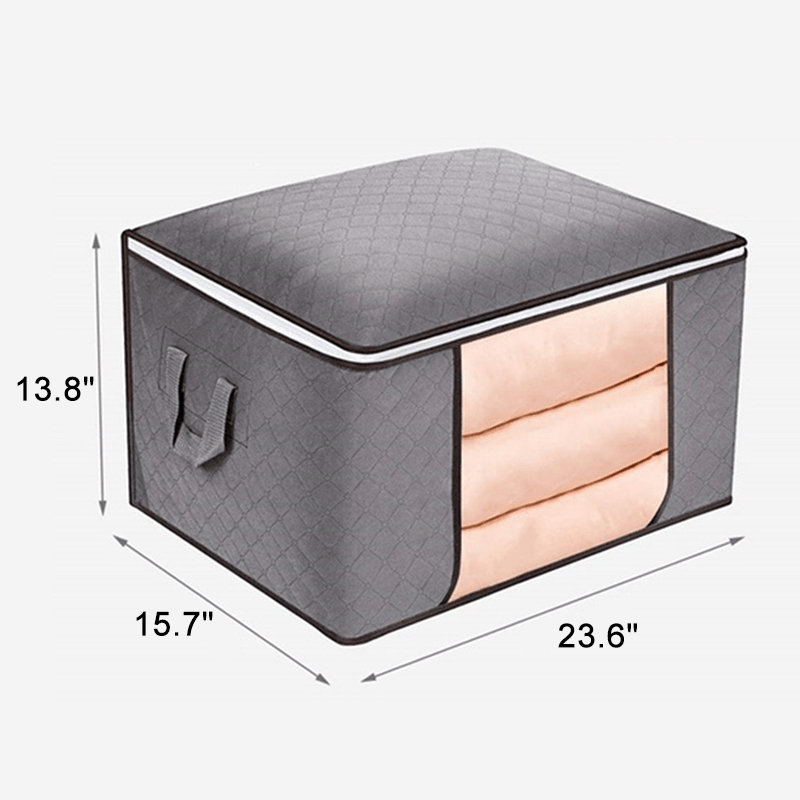 Woven Bamboo Charcoal Moisture-Proof Quilt Bag Creative Homeware Toys Clothing Storage Bag Storage Bag Moving Bag